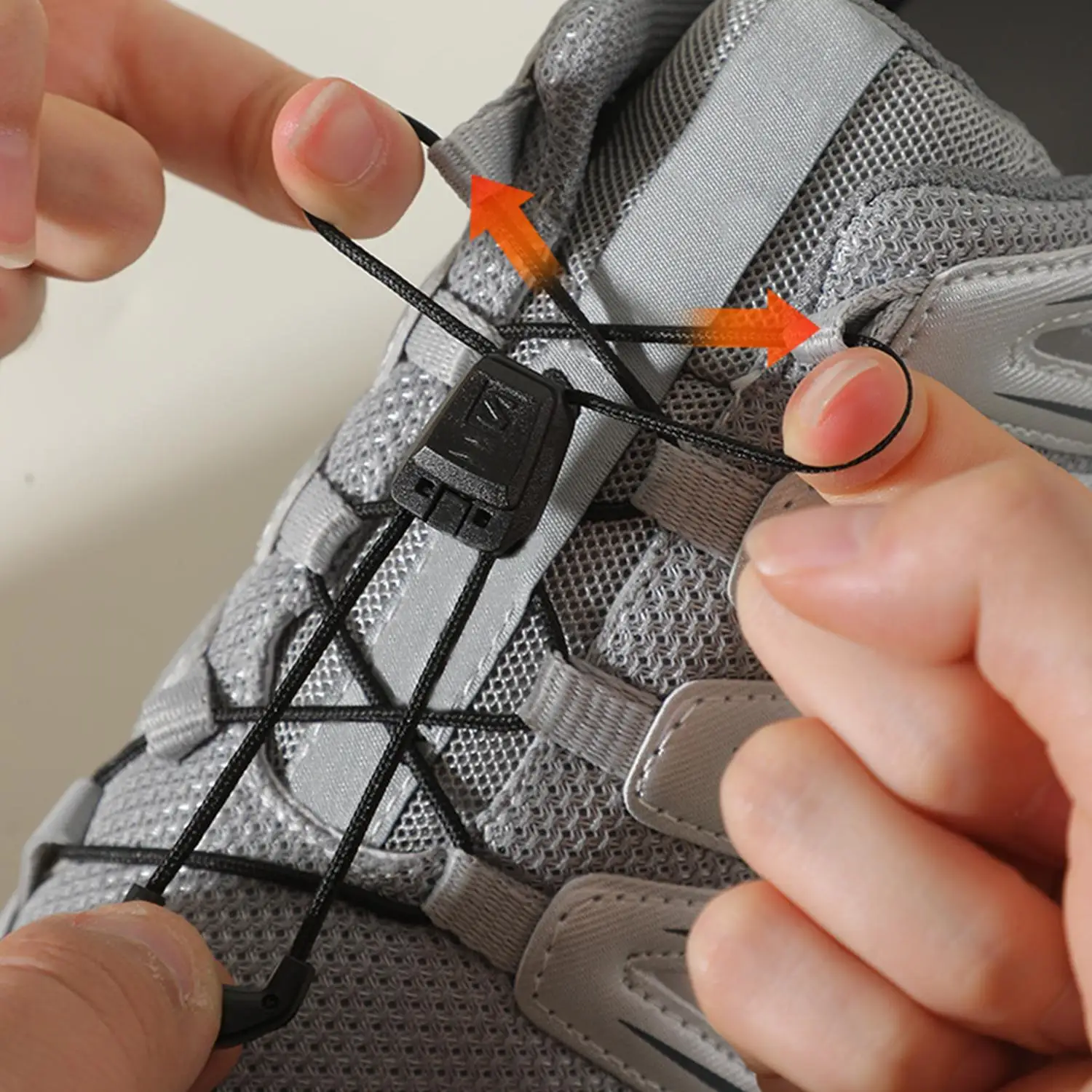 طقم دانتيل سريع جديد بدون ربطة عنق أربطة أحذية تنس مستديرة بدون أربطة أربطة أحذية رياضية عالية الجودة لإكسسوارات الأحذية #3