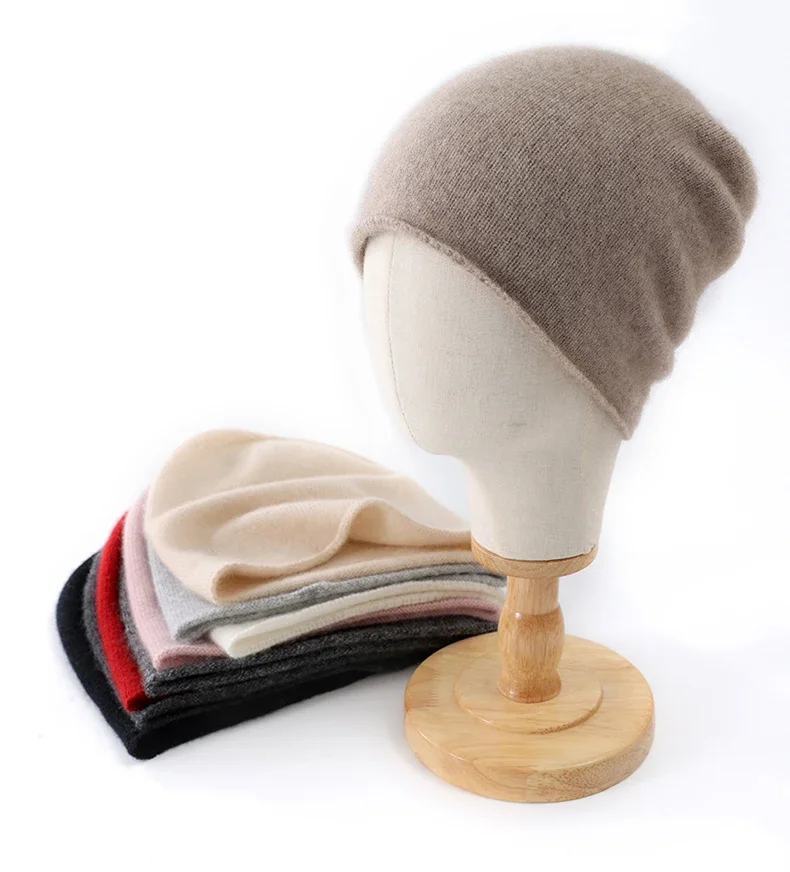 جديد الشتاء الكشمير محبوك للجنسين قبعة تدفئة عالية الجودة الصلبة الترفيه كم قبعة الرجال والنساء قبعة عالية الجودة #2