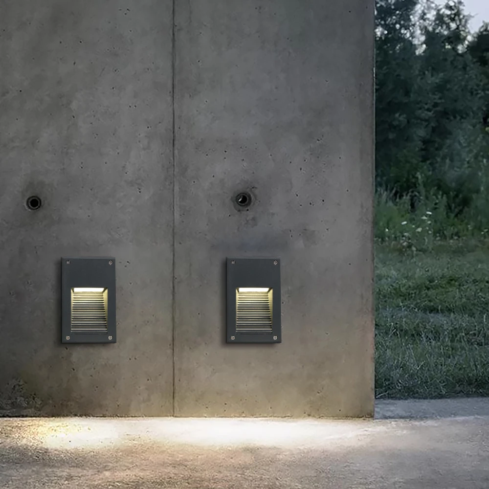 

Square Waterproof Step Light 3w Outdoor Stair Light Emitting Diode Surface Wall Light