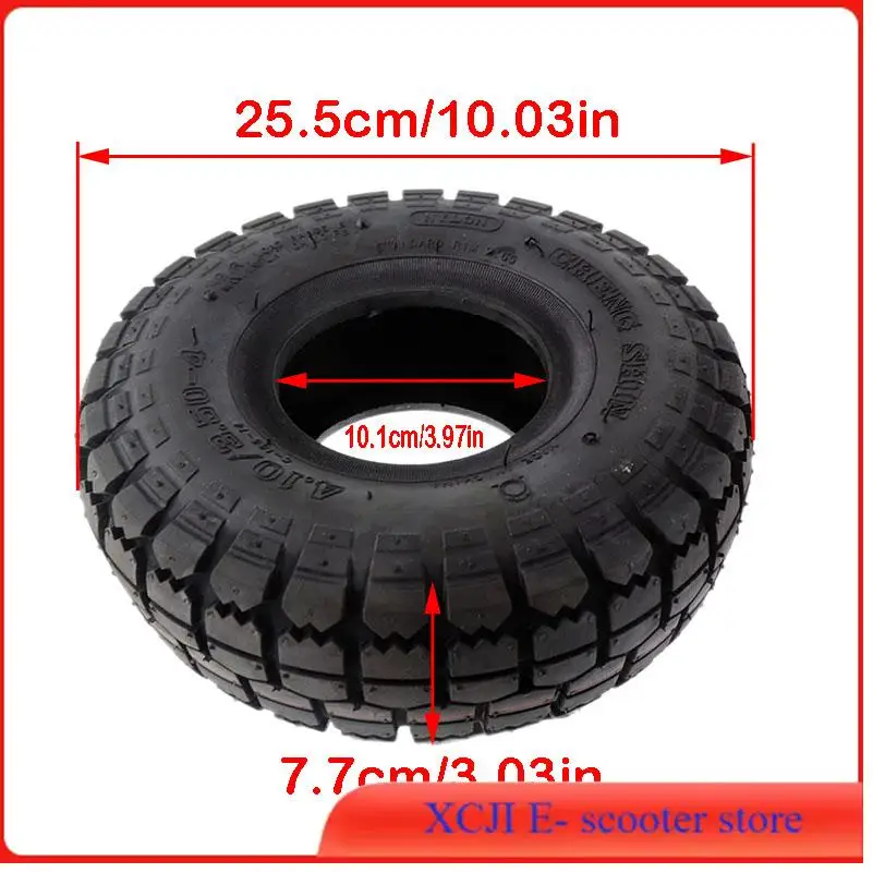 أنبوب داخلي للإطارات عالي الأداء 4.10/3.50-4ATV بأربع عجلات 47cc 49cc مناسب لجميع موديلات الإطارات 3.50-4