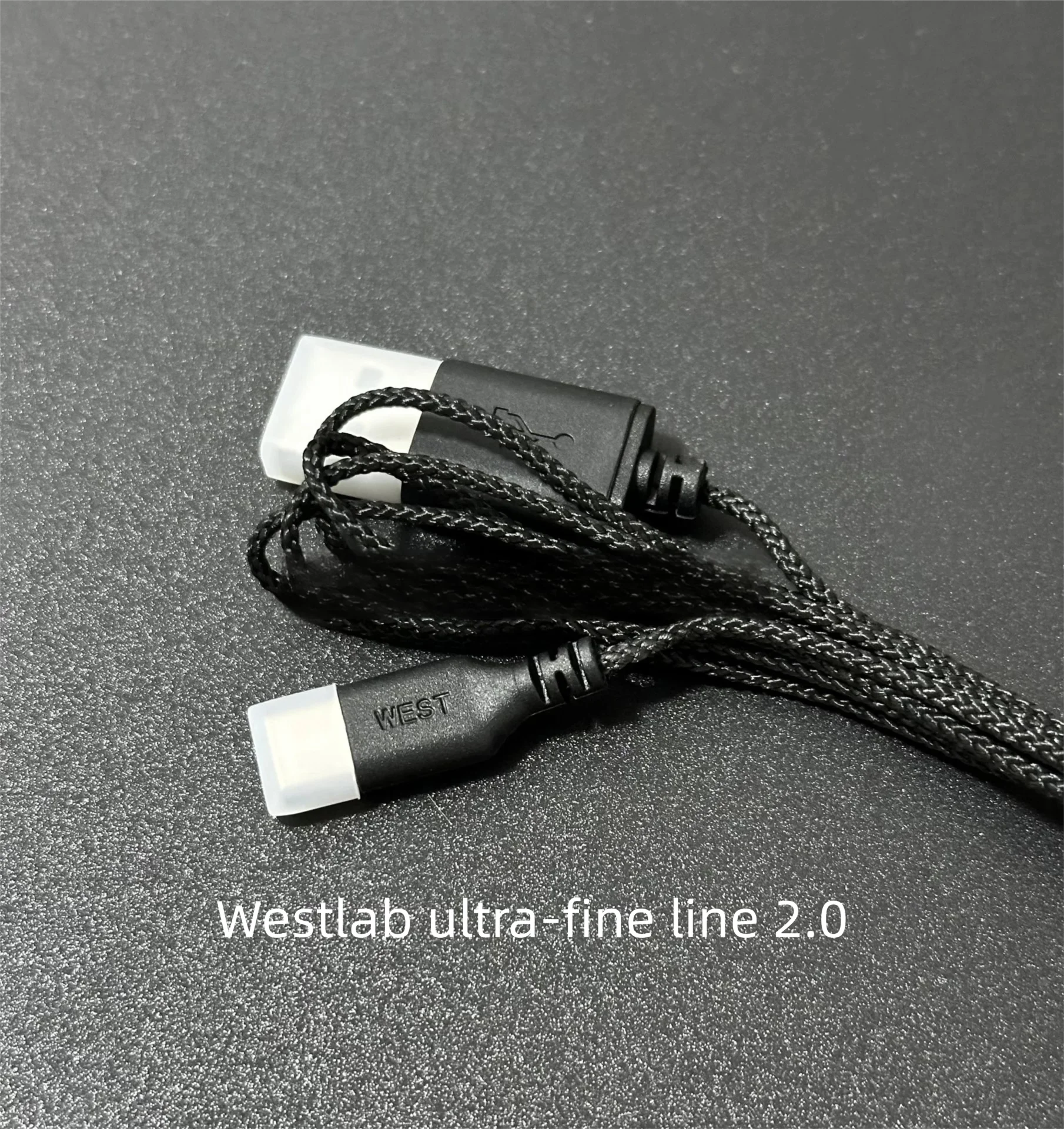 WEST LAB Ultra-Slim Paracord Cable 2.0 for Gaming Mouse 1.6mm Diameter, Shortened Plug, with Over-Current/Short Circuit Protect