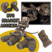 Tactical NVG Bracket Combination Airsoft Panoramic Folding GPNVG 18 Night Vision Goggle Metal Bracket Base for Cosplay Game Prop
