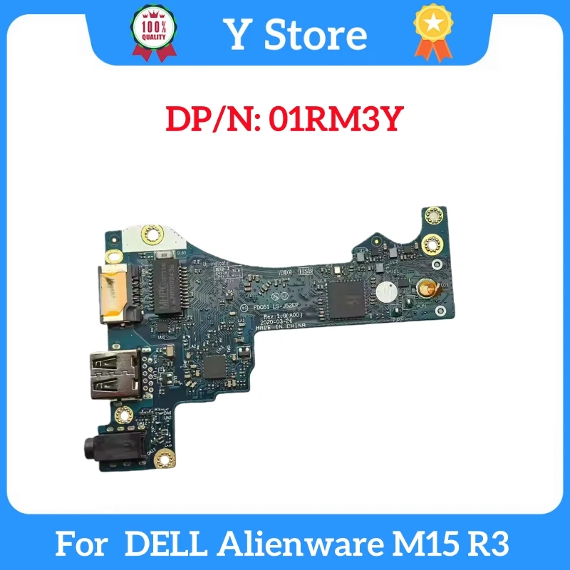 

Y Store 01RM3Y New Original for DELL Alienware M15 R3 Laptop USB Audio Board LS-J52EP 1RM3Y Fast Ship