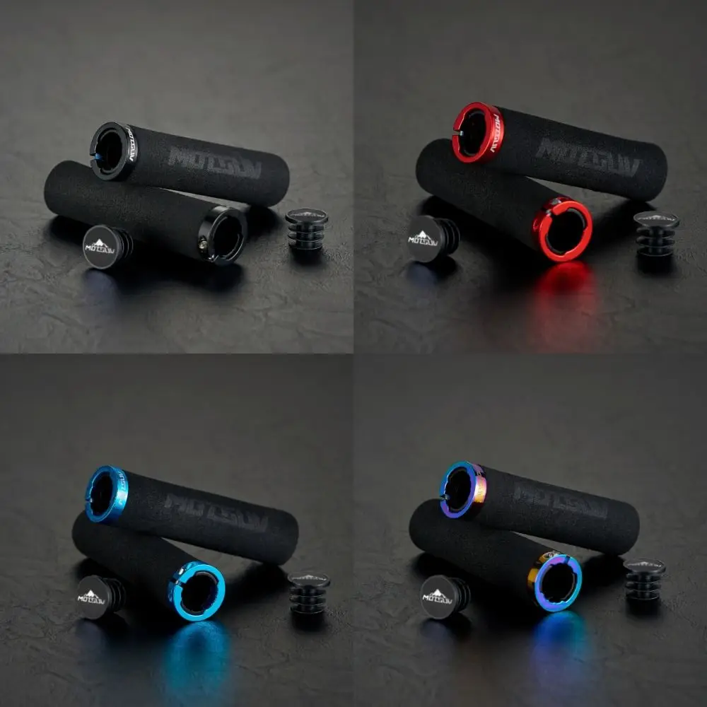 MOTSUV Bicycle Grips Locking Ring Shock-Absorbing MTB Sponge Handlebar Ultraight Comfortable Cycling Handlebar Bike Accessories