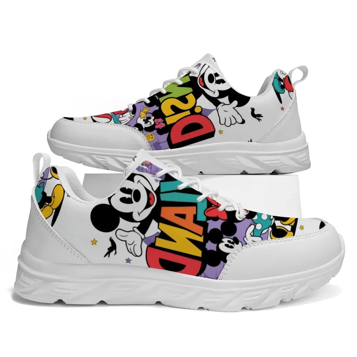 

Мужские кроссовки с Микки Маусом, спортивные противоскользящие прогулочные кроссовки Disney, уличная легкая мягкая повседневная обувь
