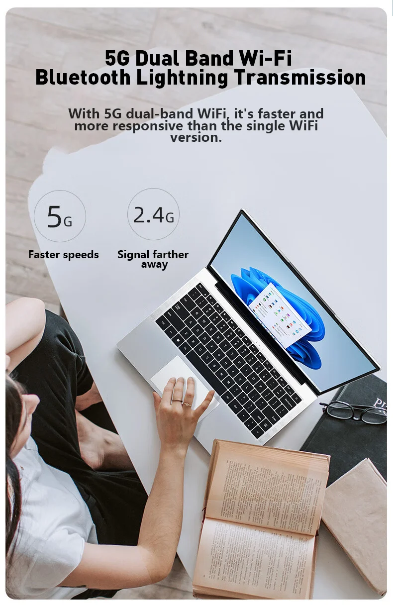 2026 Laptop Core i9-10980HK Portable Laptops Windows 11 16GB 32GB RAM 1TB 2TB SSD 1920*1080 HD PC Gaming Computer Notebook Gamer