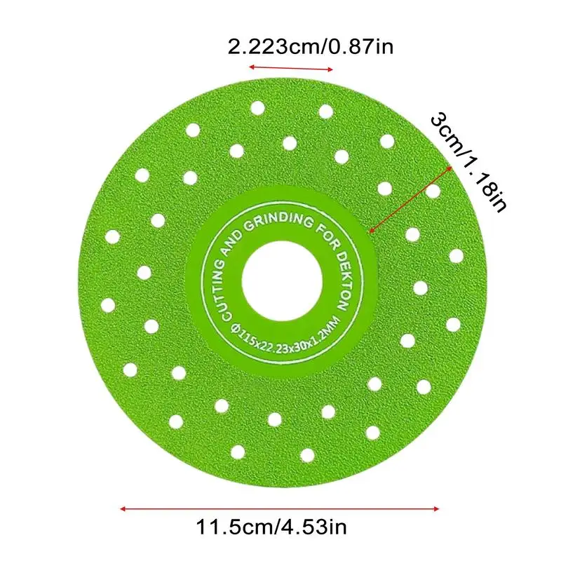 قرص الطحن ذو بلاطة الصخور، عجلة قطع السيراميك متعددة الأغراض، عجلة طحن مع أداة صنفرة بفتحات متعددة لنبيذ اليشم