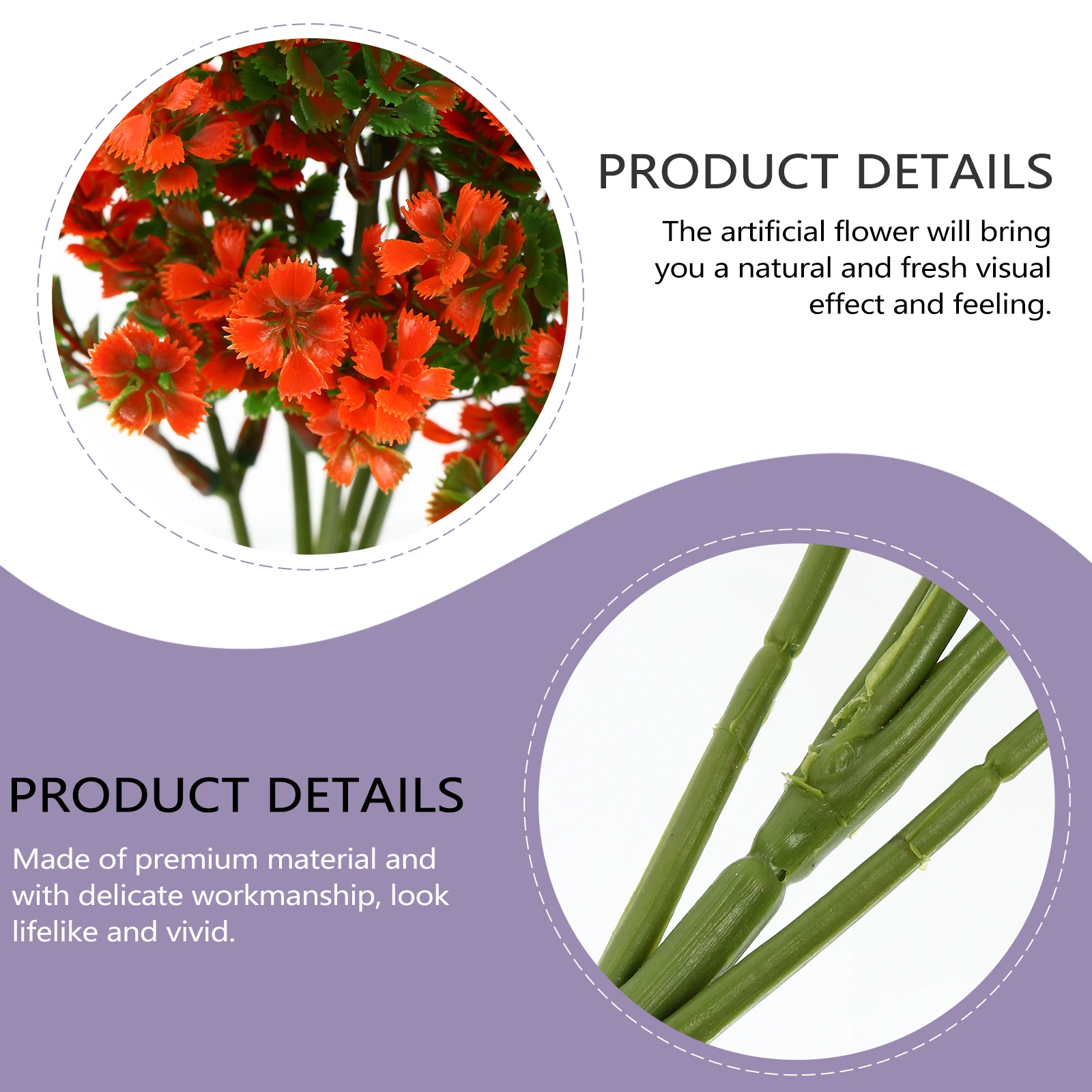 

Artificial Flower Decor Simulated Green Plant Bouquet Home Office Decoration Elegant Table Setting Realisticflower ornament