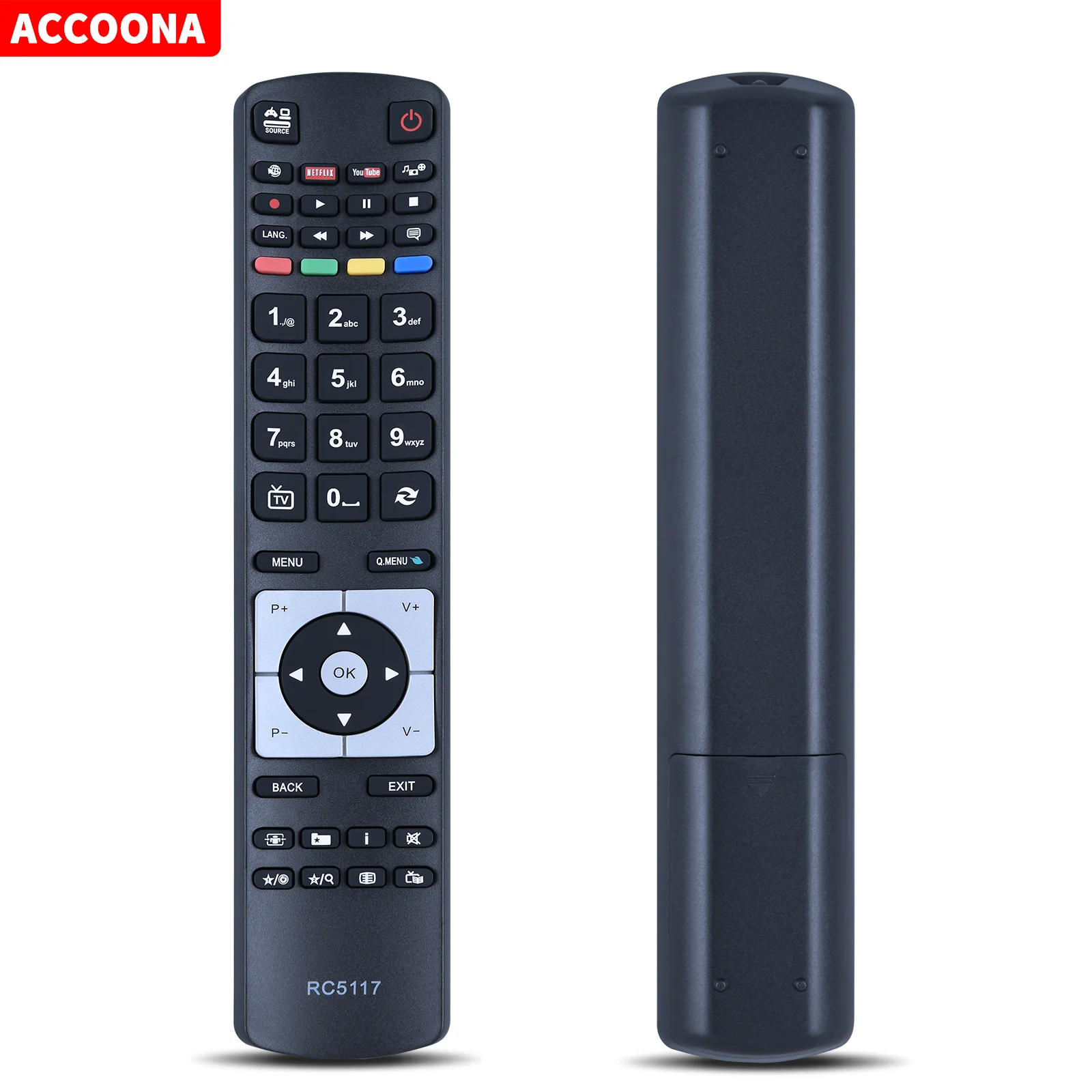 Replace RC5117 Remote Control For Hitachi TV 50HYT62UH Bush DLED32265HDCNTD