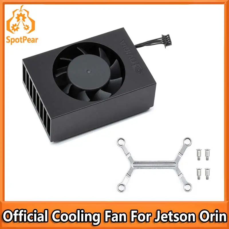 Official Cooling Fan Speed Adjustable DC 5V Input Compatible With Jetson Orin NX / Jetson Orin Nano