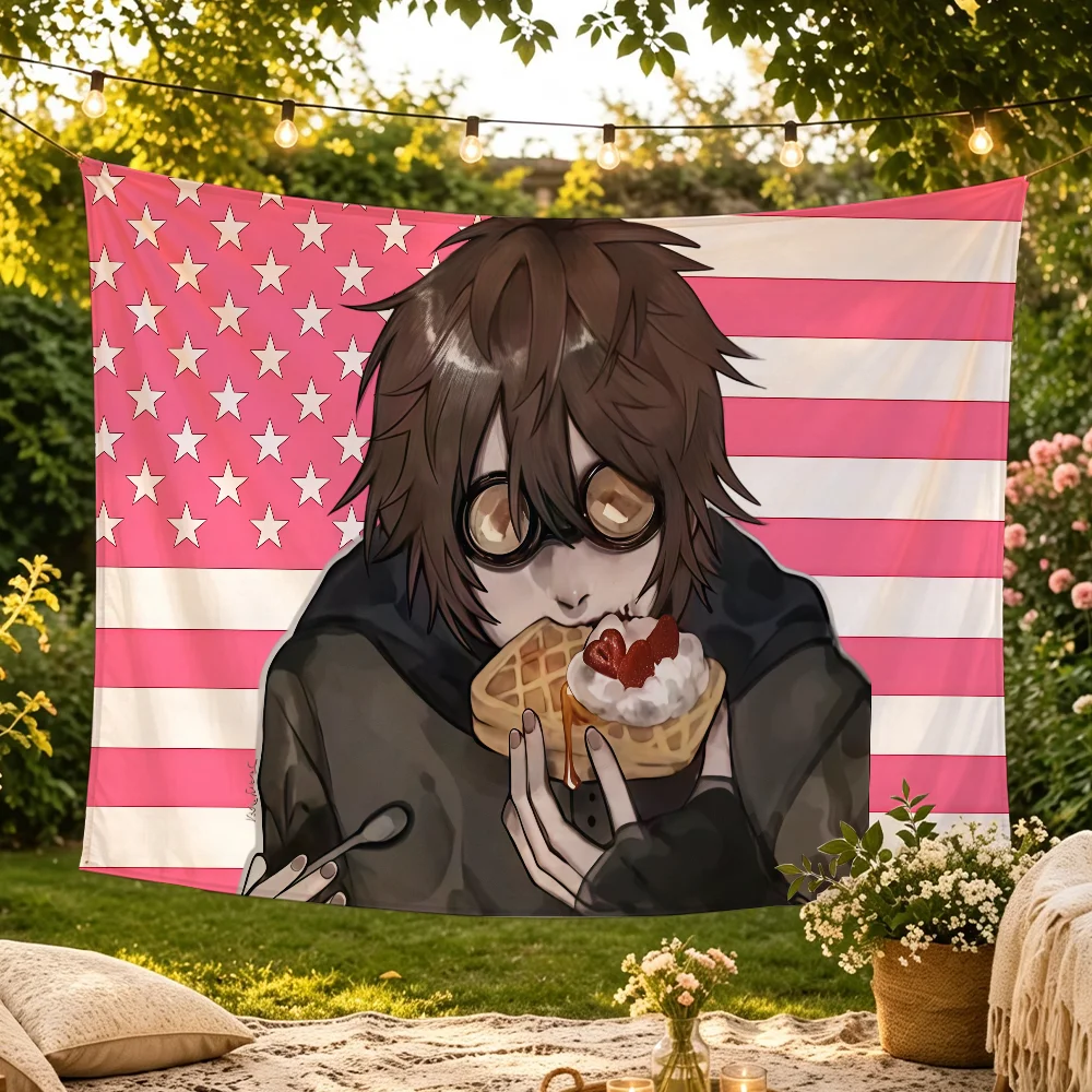 Ticci T-Toby Game Creepypasta-Flagge Raumdekoration Wandteppich Hängende Ästhetische Schlafzimmer-Werbefläche – Detail 4