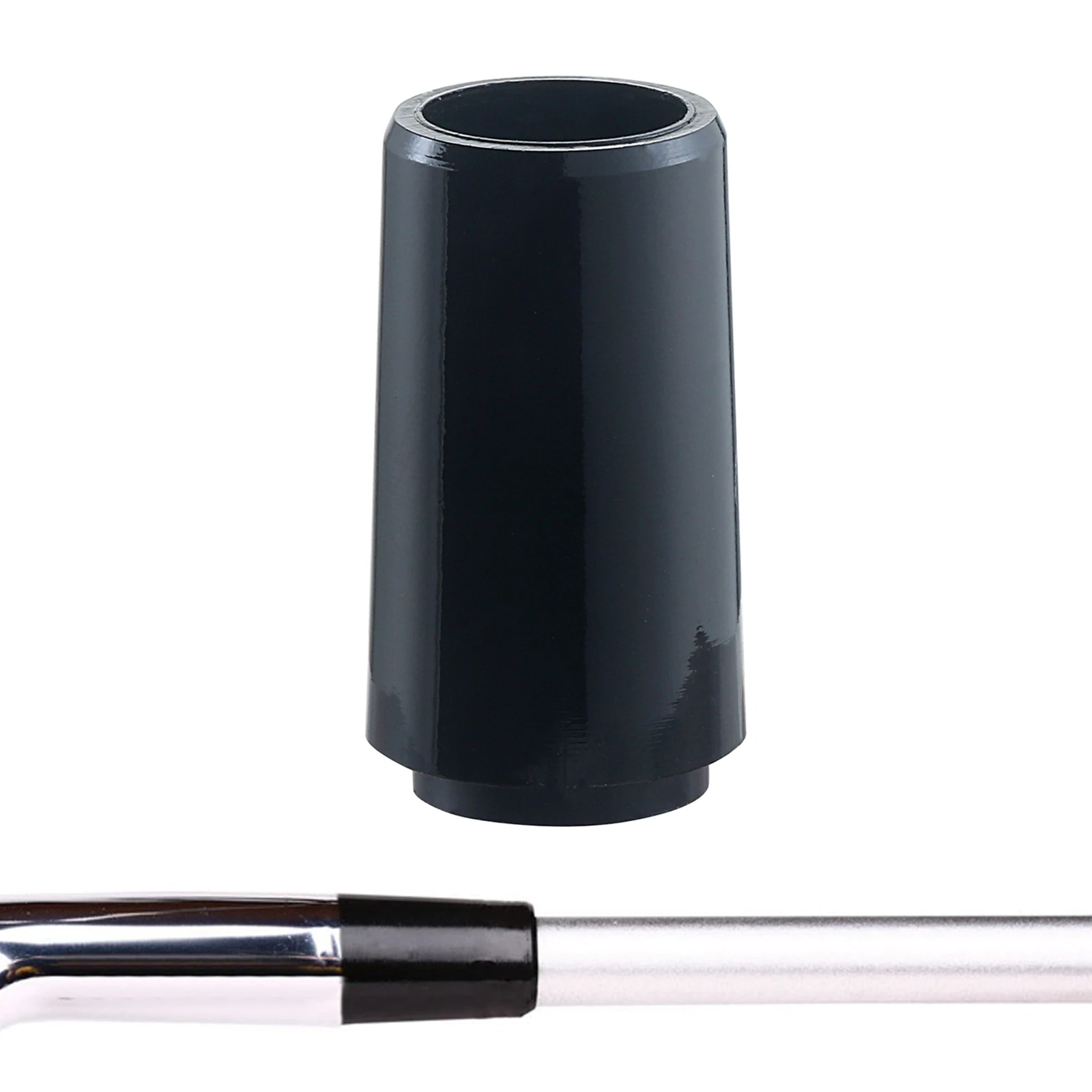Puntali da golf neri puri da 10 pezzi 0,355 dimensioni in plastica 9,2 * 24,5 * 13,4 mm adatti per ferri da stiro sostituzione dell'albero accessori per puntali per mazze da golf