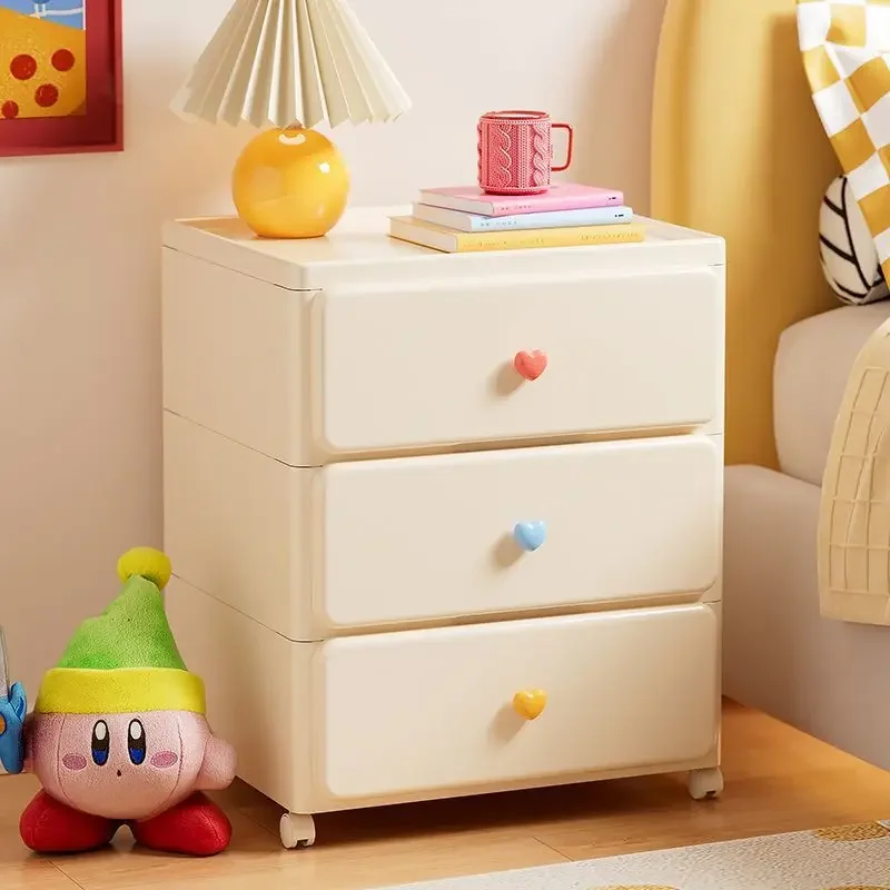 Dopamine ins wind storage cabinet drawer bedside table household bedroom multi-layer storage cabinet removable storage
