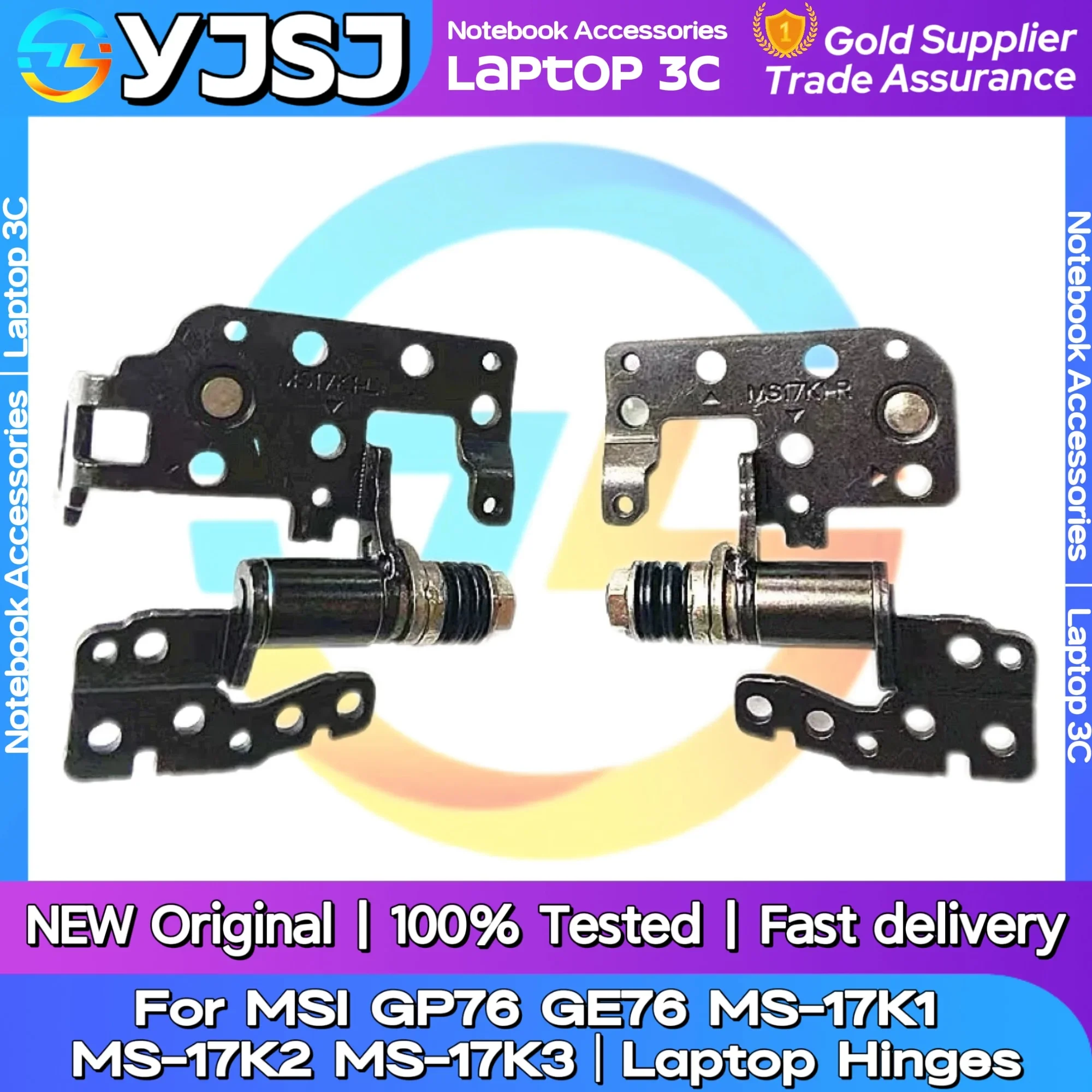 

New Original Laptop Notebook Hinges For MSI GP76 GE76 MS-17K1 MS-17K2 MS-17K3 LCD Screen Hinge LCD shaft