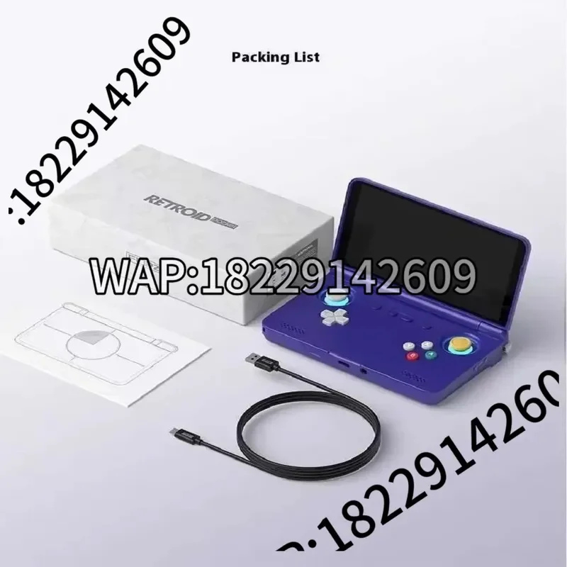 Retroid Pocket Flip 2 Handheld Console SD865 5.5”1080p Oled Wifi6 Handheld Portable Gaming Console With Hall Rockers Custom