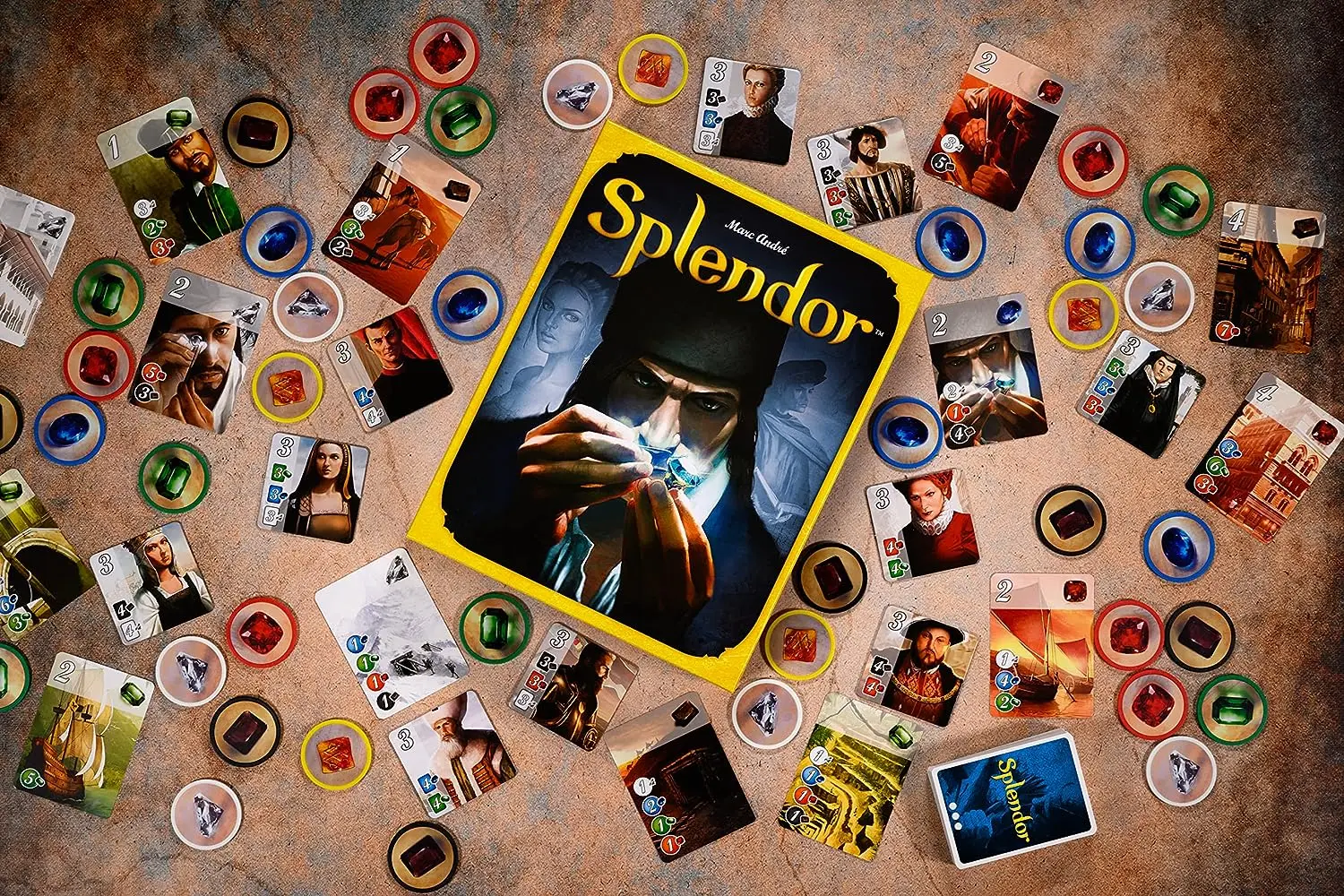 Space Cowboys UNBOX NOW | Splendor | Board Game | Ages 10+ | 2 to 4 Players | 30 Minutes Playing Time