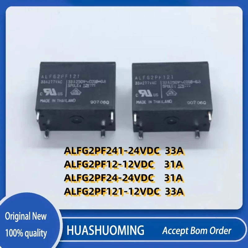 Lote de 5 unidades Nuevas ALFG2PF12 ALFG2PF24 4 pines 31A 12VDC 24VDC ALFG2PF121 ALFG2PF241 33A ALFG2PF241-24VDC ALFG2PF12-12VDC