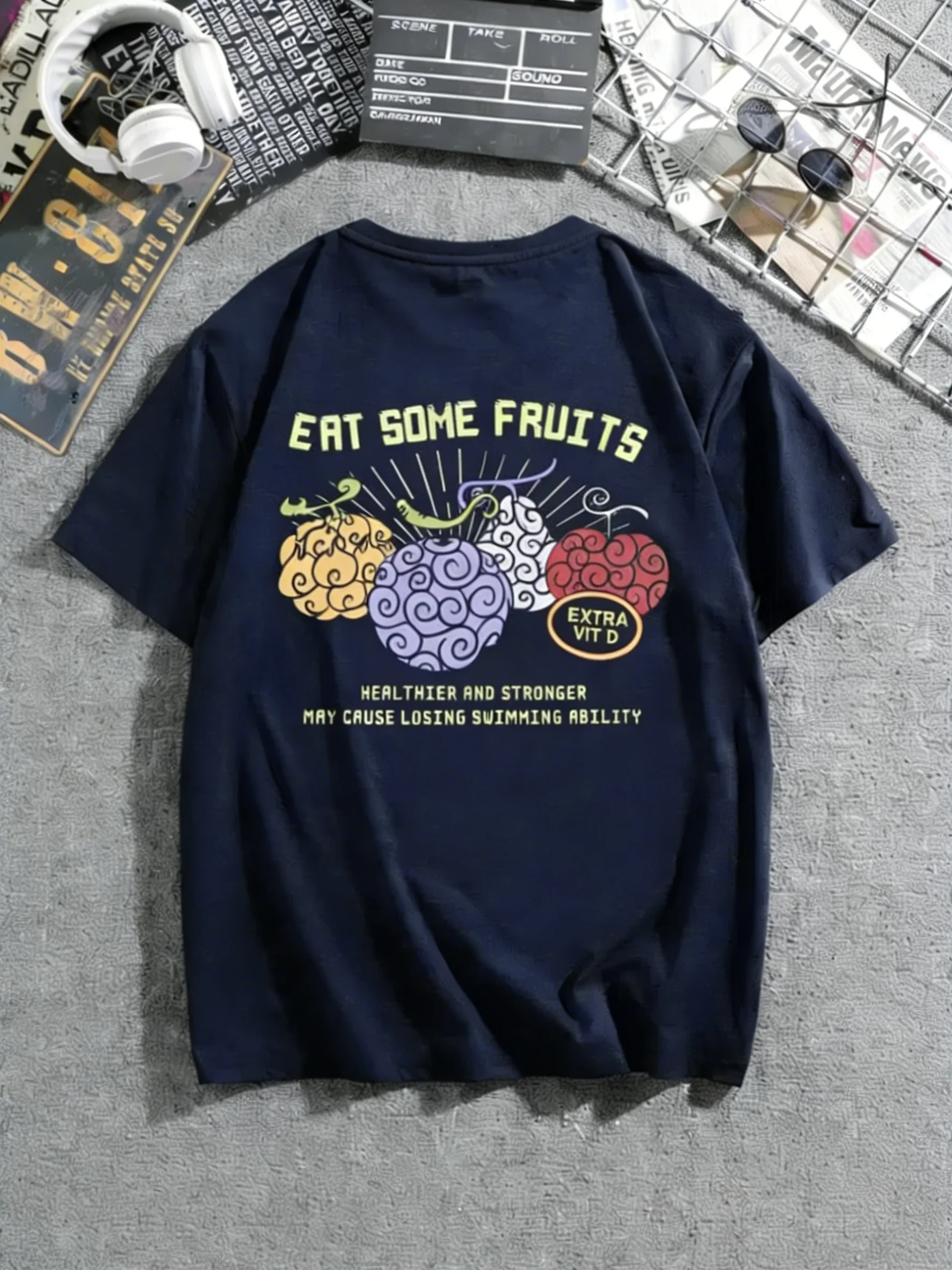 2026 One Piece Devil Fruit Anime Graphic T Shirt Men Women Short Sleeve Tee Streetwear Parent-child Clothing Summer Casual Tops