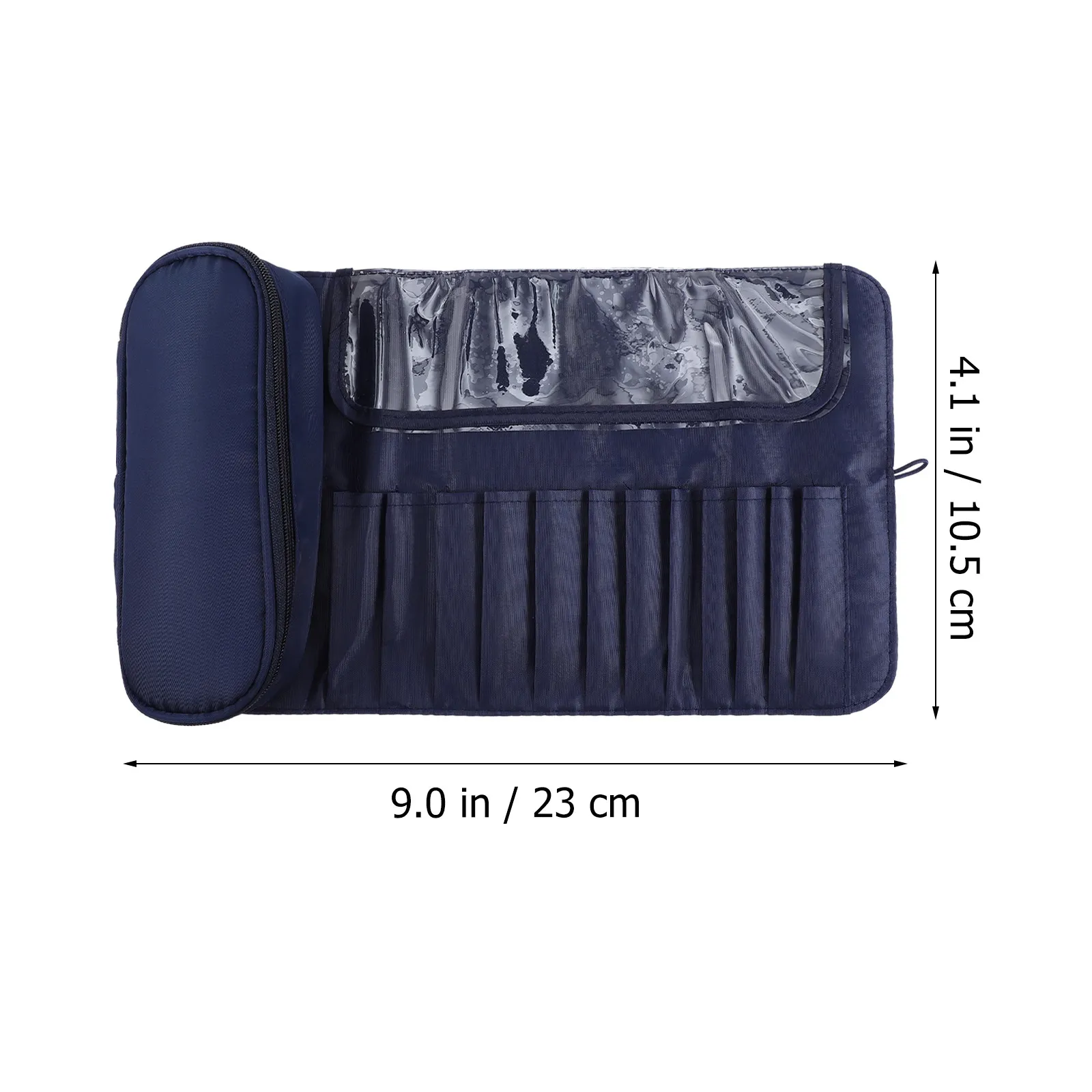 Lightweight Portable Makeup Brush Rolling Bag Premium Material Brush Case with Creative Folding Function for Travel