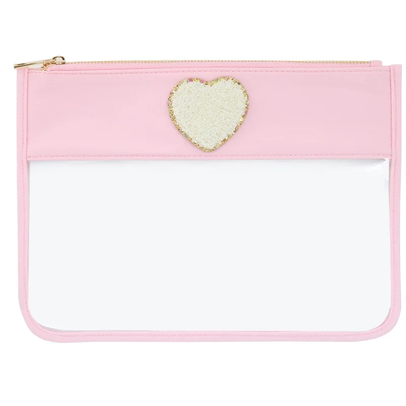 Parches de chenilla para planchar con forma de corazón, parche bordado blanco para planchar, bolsa para coser, paquete de camiseta, accesorios, 1 piezas