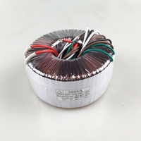 500W toroidal transformer 220V to dual 40V dual 12V dry AC power supply   Pure copper foot power transformer can be customized