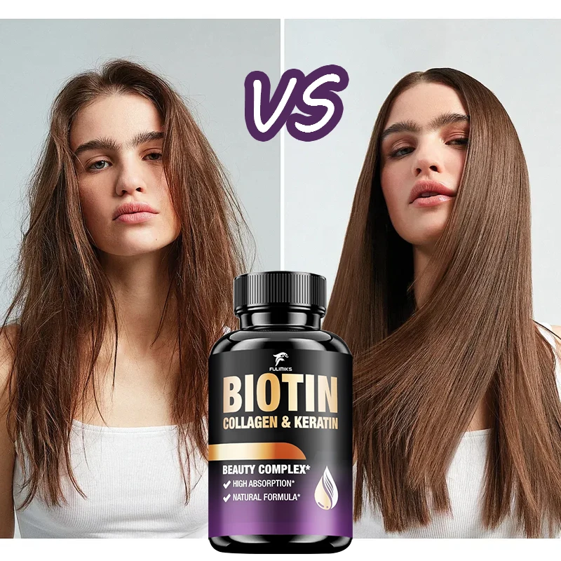 

Hair Growth & Reduces Hair Loss, Stronger Nails, Visible Results