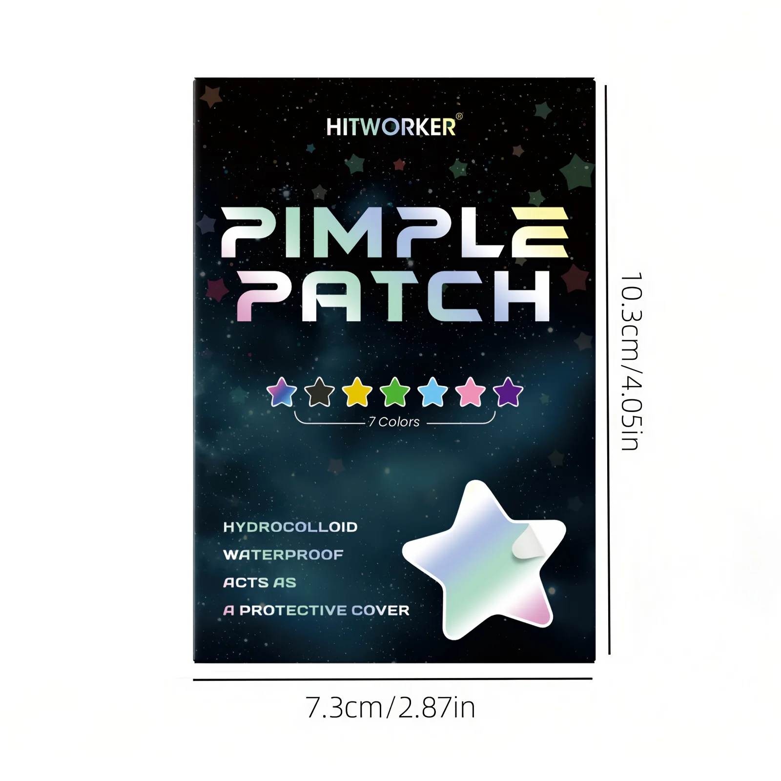 840 Patches / Pack 7 Color Star Shape Hydrocolloid Acne Pimple Patch For Covering Zits and Blemishes Invisibly Spot Sticker image 4