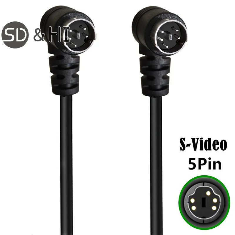 Mini Din S-Video 5 Pin Audio/Video Cable For Home Theatre MIDI AT Keyboard Game Equipment Security Monitor Musical Instrument