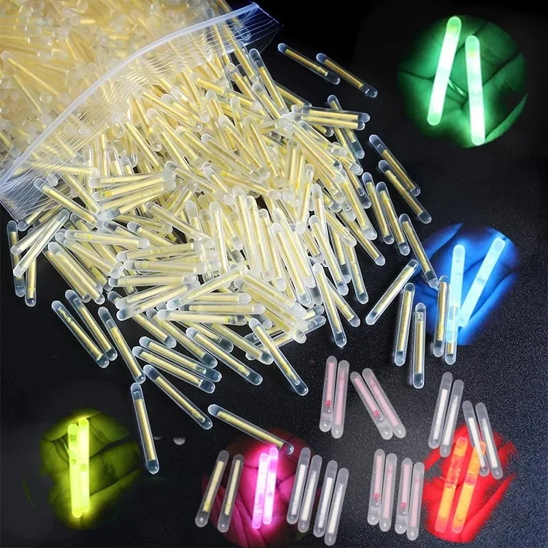 2.5/4.5mm Fireflies Fluorescent Lightstick Light Fishing Float Rod Lights Dark Glow Stick Useful Fishing Fluorescent Lightstick