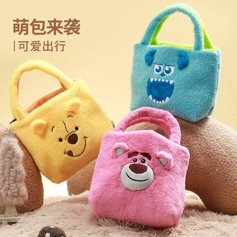 Miniso Disney Animatiechip En 'Dale Sullivan Lotso Dubbelzijdig Ontwerp Pluche Draagbare Lunchbox Opbergtas Schoudertas