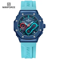 Relojes de marca superior NAVIFORCE para mujer, reloj luminoso de lujo resistente al agua para amantes, cronógrafo deportivo, relojes de pulsera Quatz, reloj femenino