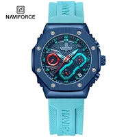 Top Brand NAVIFORCE Women Watches Waterproof Luxury Luminous Lover Clock Sport Chronograph Quatz Wristwatches Relogio Feminino