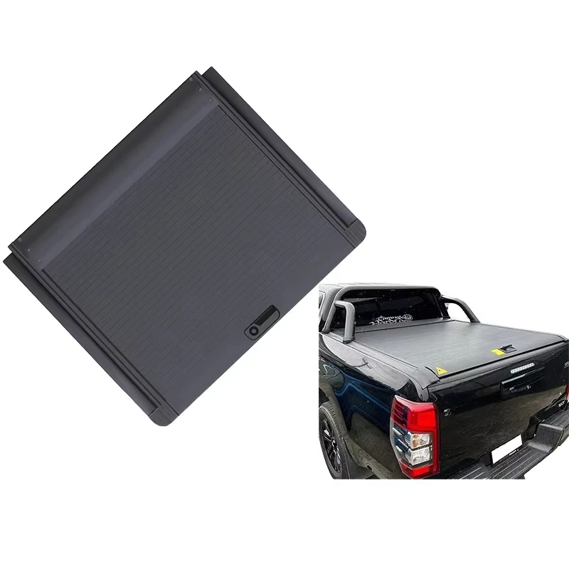 

GRANDTEC Custom High Quality Manual Roll-Up Truck Bed Tonneau Cover for Triton Double Cab L200 Pickup Running Boards