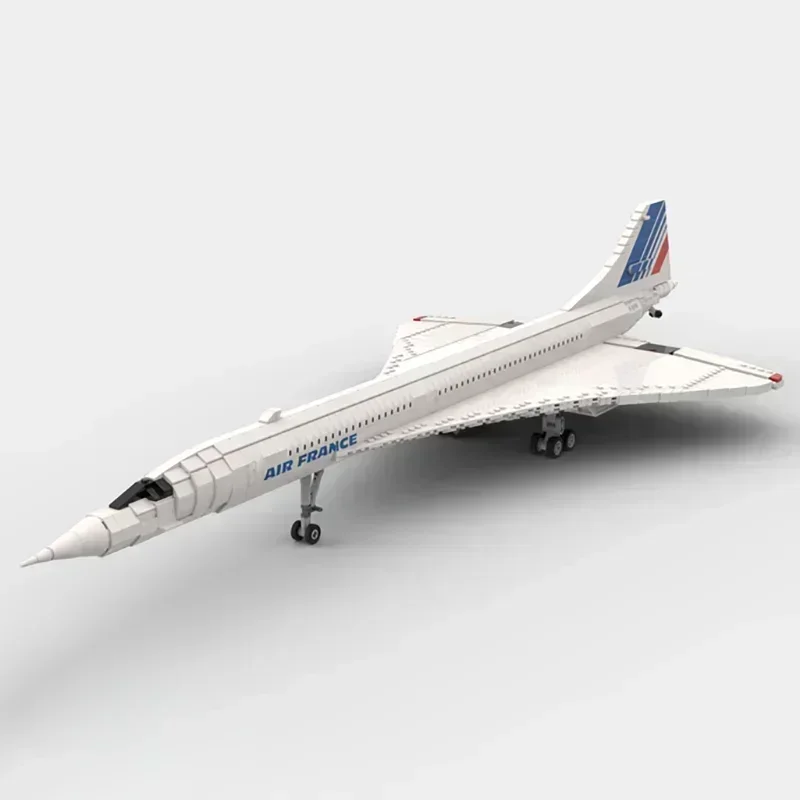 Militär modell Moc Bausteine 1:72 Maßstab Concorde Fighter Technologie modulare Blöcke Geschenke Weihnachts spielzeug DIY Sets Montage