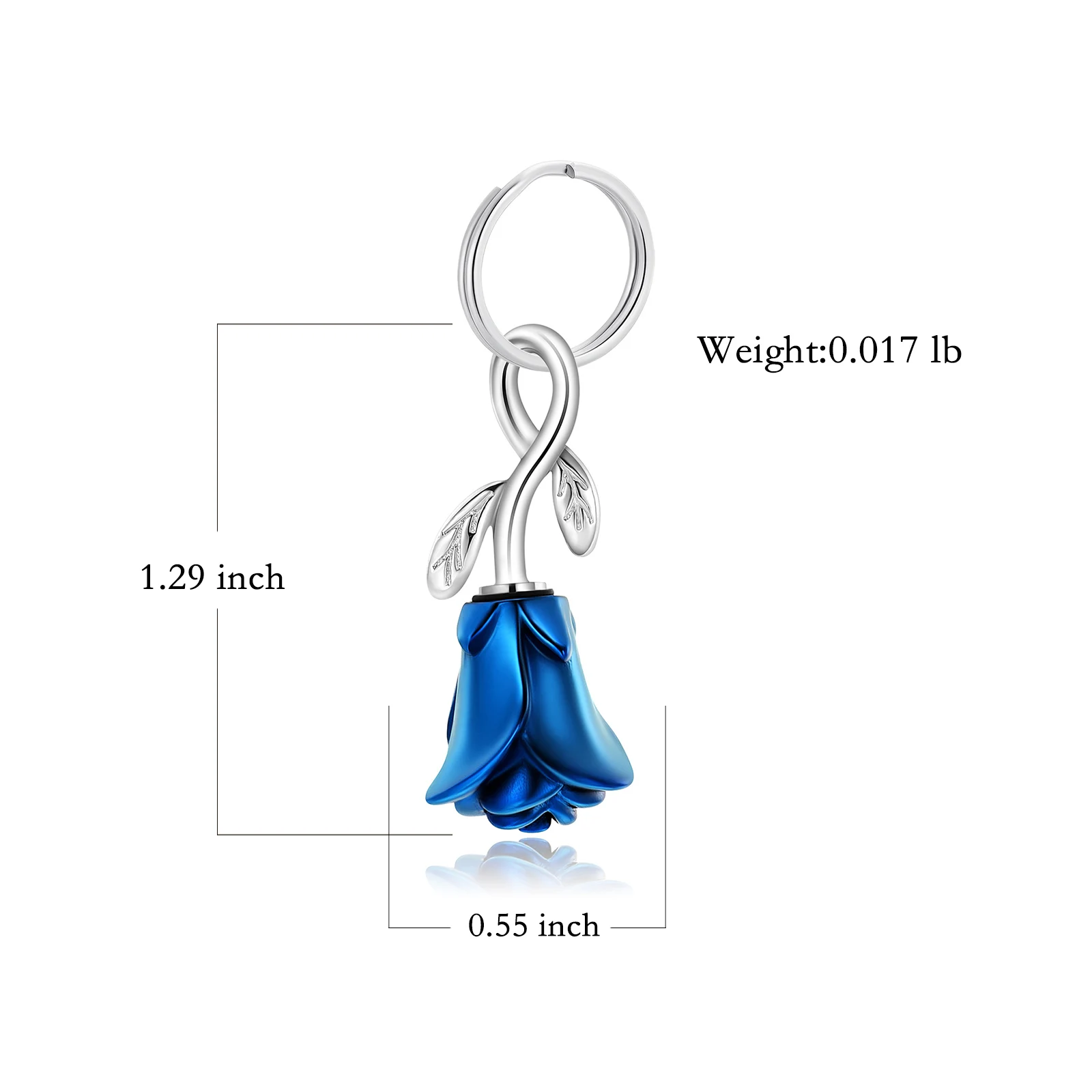 Cremation Urn Keychain Ashes Jewelry for Women Keepsake Memorial Keychain Urn Keychain for Ashes for Loved Ones