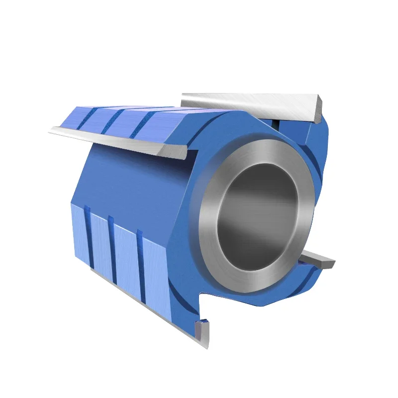 

Woodworking tool spiral flat cutter four-sided planer end milling discarded blade trimming