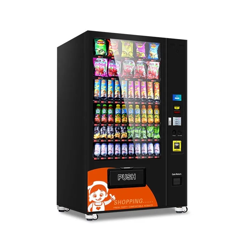 2025 New Arrived Drinks And Snack Vending Machine Healthy Fresh Food Vending Machine With Cash Payment