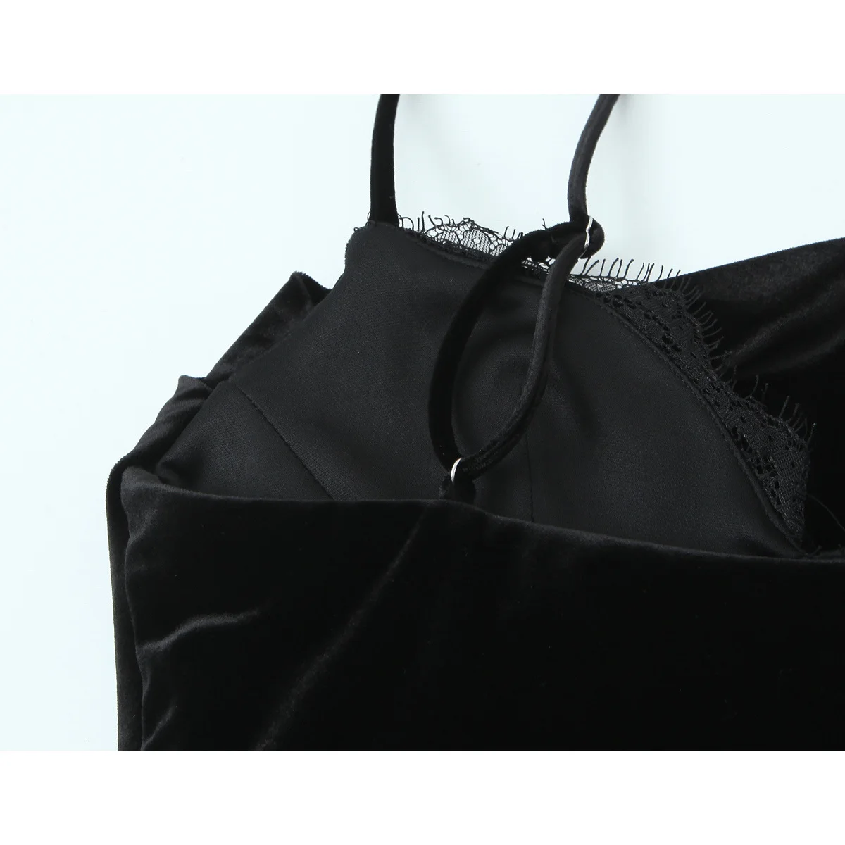 تنورة KASLEAD Faion غير متماثلة من الدانتيل المخملي Dr Street Sle Svel غير منتظمة من ألياف البوليستر للسيدات بقصة ضيقة Dr