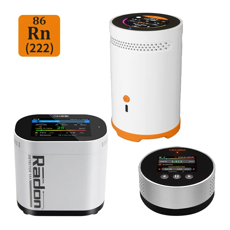Detector de Radon con pantalla táctil, Sensor de alarma pulsada, Monitor de calidad del aire, detectores de Gas, Semiconductor de cámara de ionización inteligente