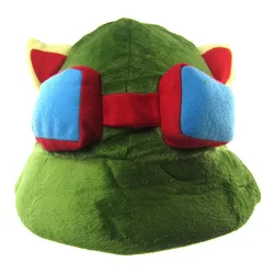 ZSQHET Swift Scout Teemo Hat Green Cricket Cap LOL Game Teemo Cap Cosplay Accessories Props