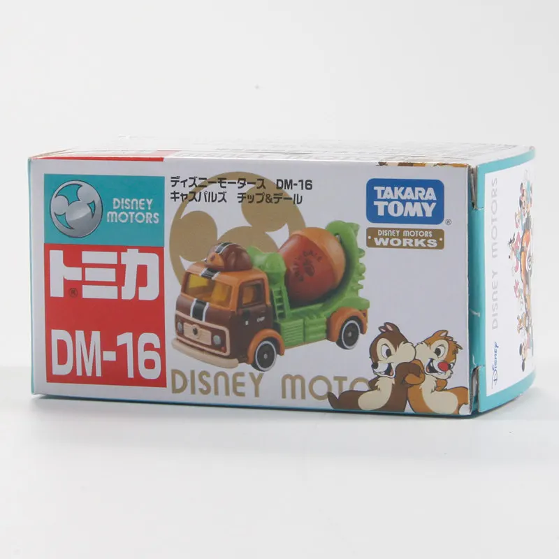 Original TAKARA TOMY Disney Motors DM-16 Chip 'n' Dale Concrete Mixer Truck Diecast Alloy Cement Truck with Rotating Drum Collec - view 5