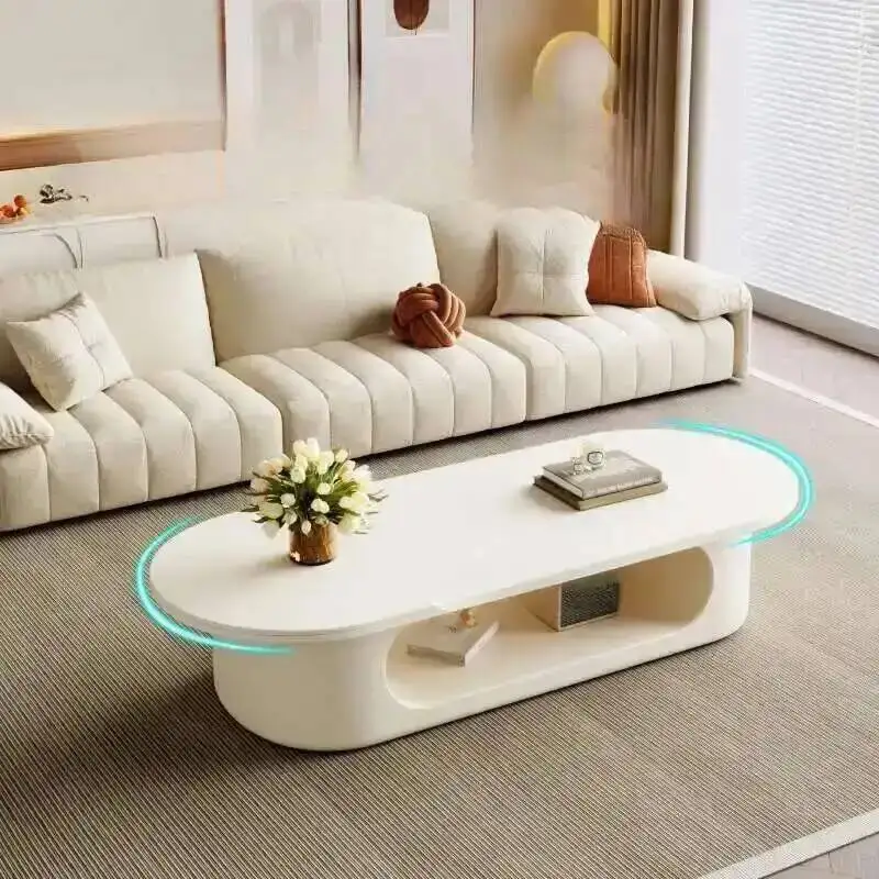 

Table Living Room Home Modern Slate Coffee Household Luxury Cabinet 2024 New Storage Mesa De Centro Sala Center Furniture