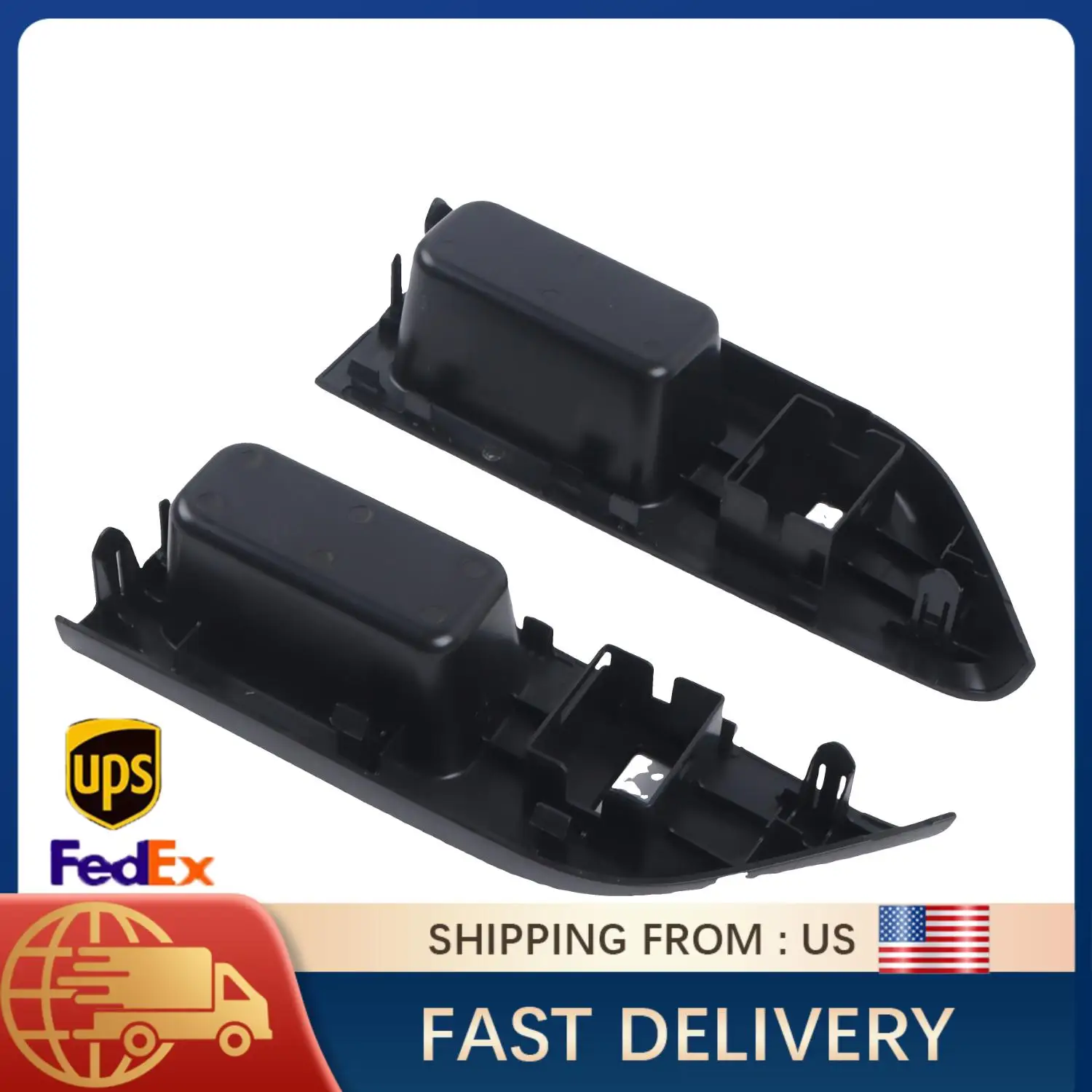 

2 шт., передняя левая и правая накладка переключателя замка для Toyota Yaris, 2 двери 2012-2014 OE 74231-52680-C0 74231-52670-C0