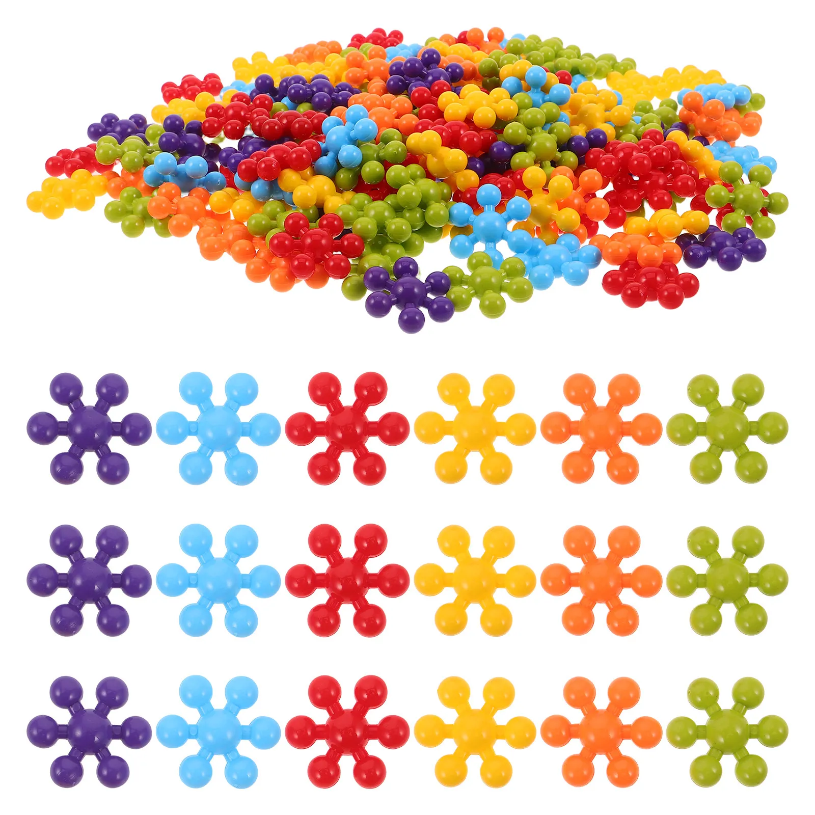 

Набор для раннего развития STEM: 150 деталей, соединяющиеся диски-снежинки, креативный конструктор для дошкольников, детских садов и занятий в классе