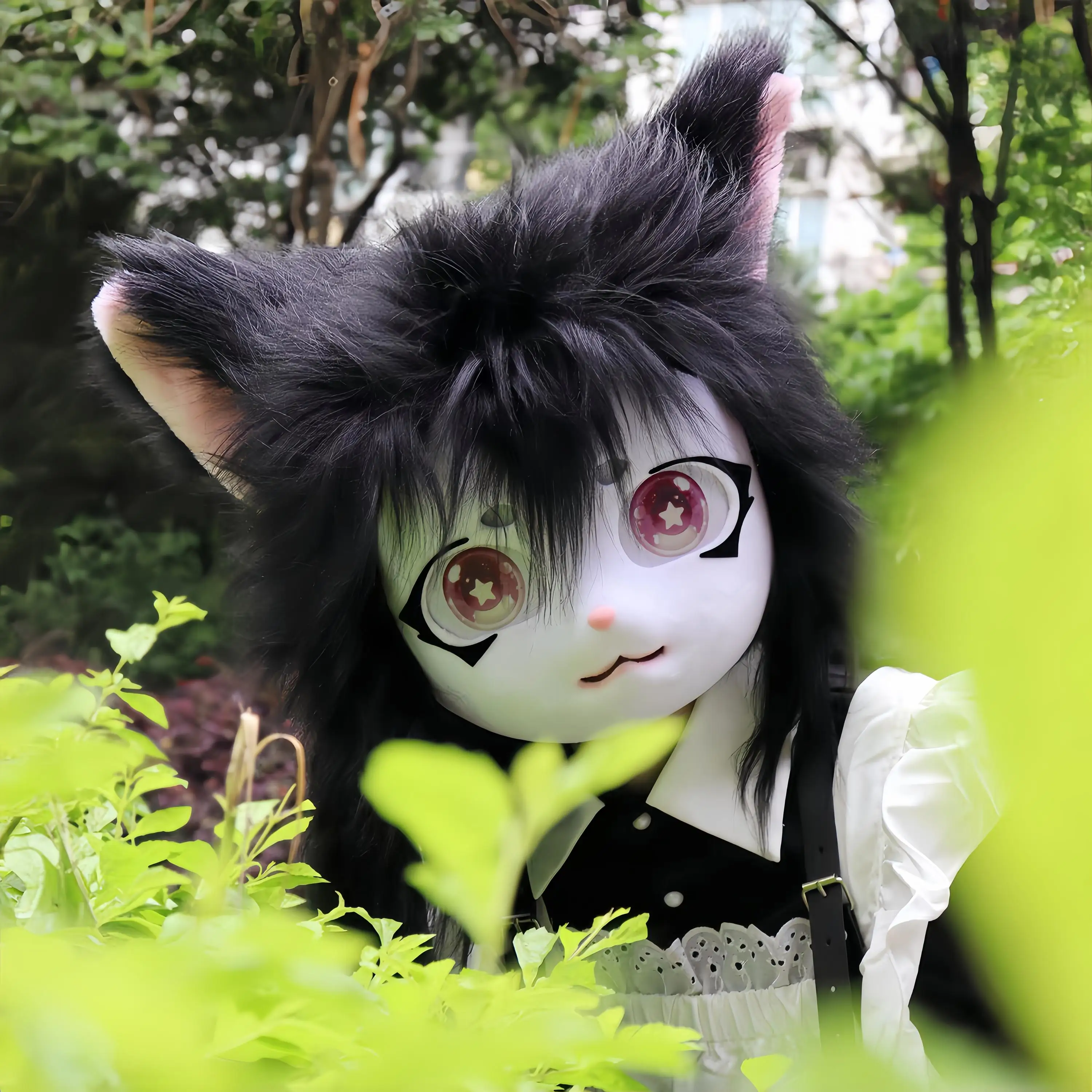 

Cute cos furry mask head cat/Halloween costume/unique Christmas gift/Kig Kemono mask dog/Fursiut head/Halloween party