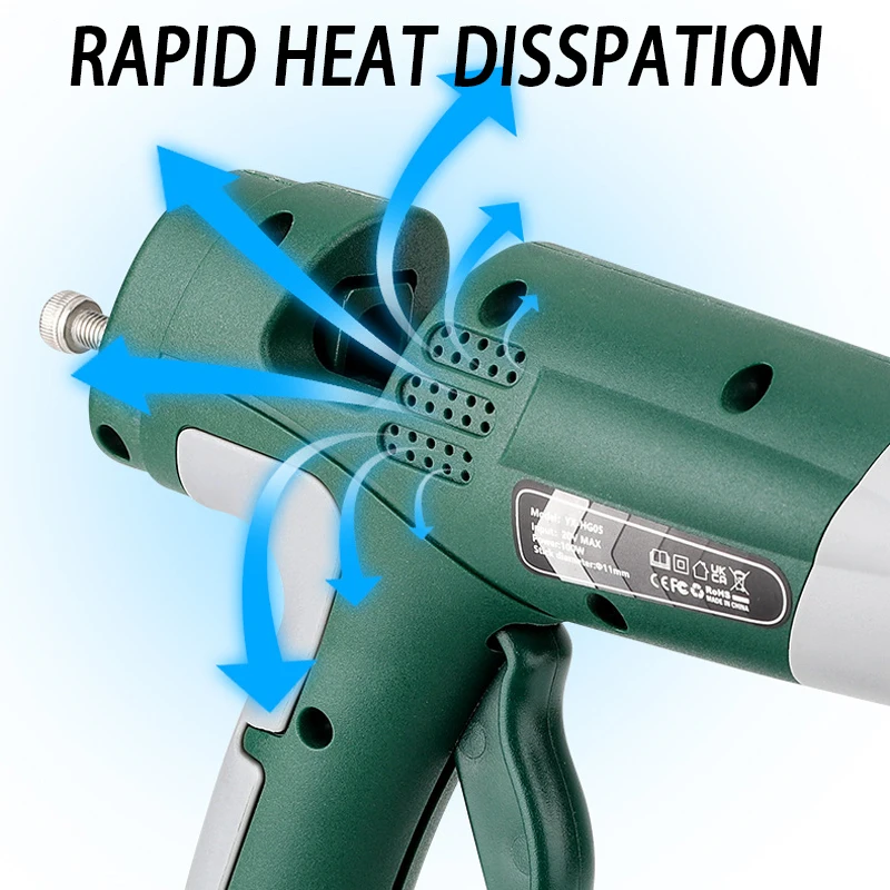 Suitable for Bosch 18V Li-ion Battery Digital Display Glue Gun for 11mm Glue Sticks Electric Hot Melt Glue Machine