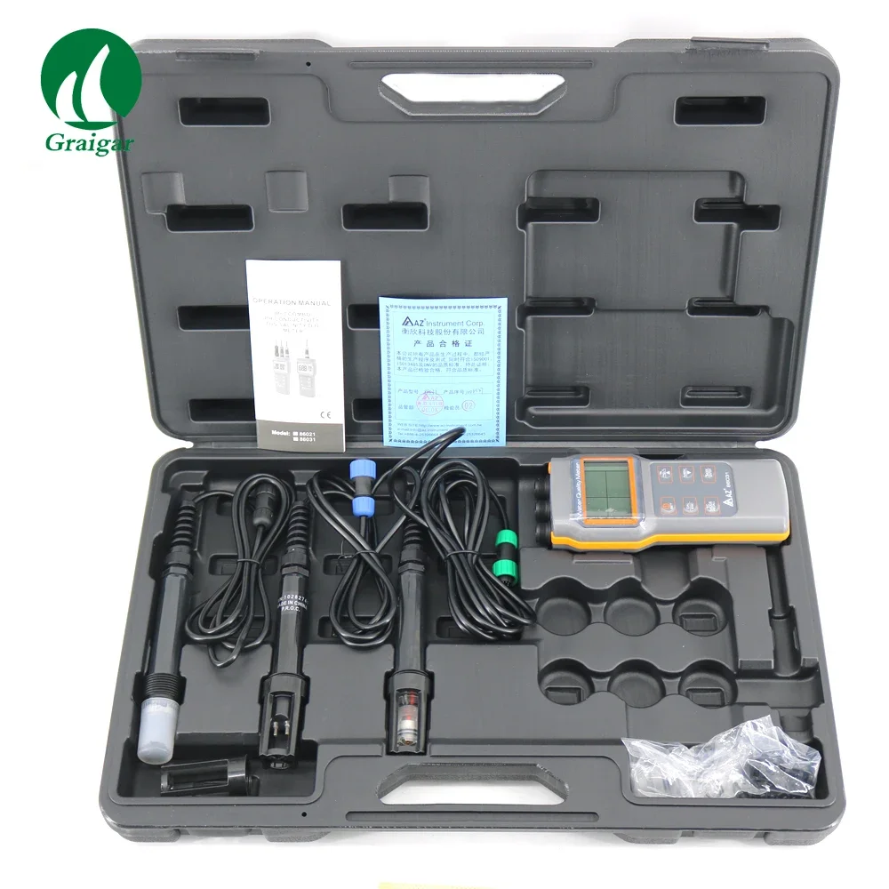 New AZ86031 Water Quality Tester COMBO PH Meter Conductivity Salinity Dissolved Oxygen Meter Water Analyzer