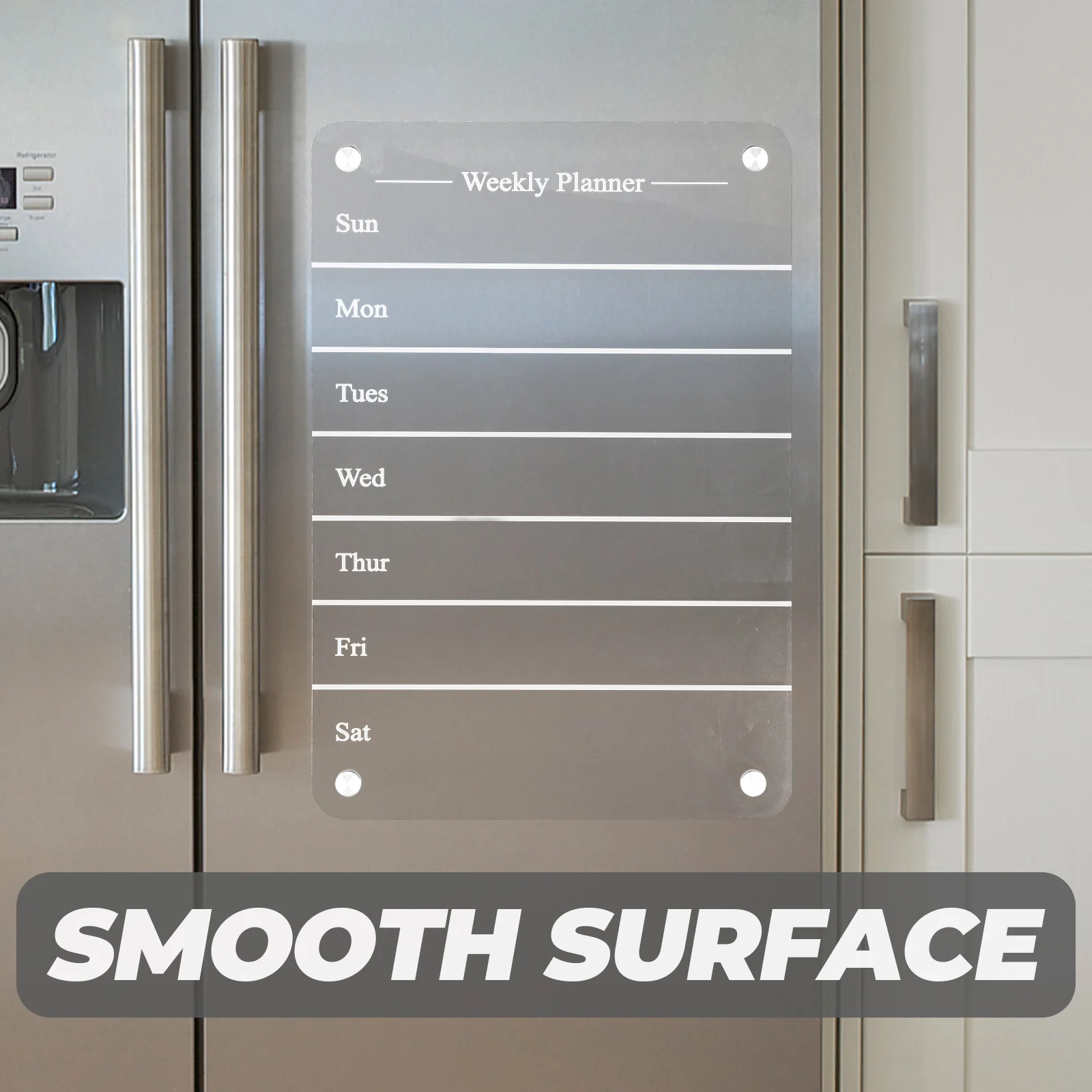 

Household Fridge Magnetic Board Reusable Dry Erase Planner Transparent Acrylic Writing Organizer Home Office School Wall