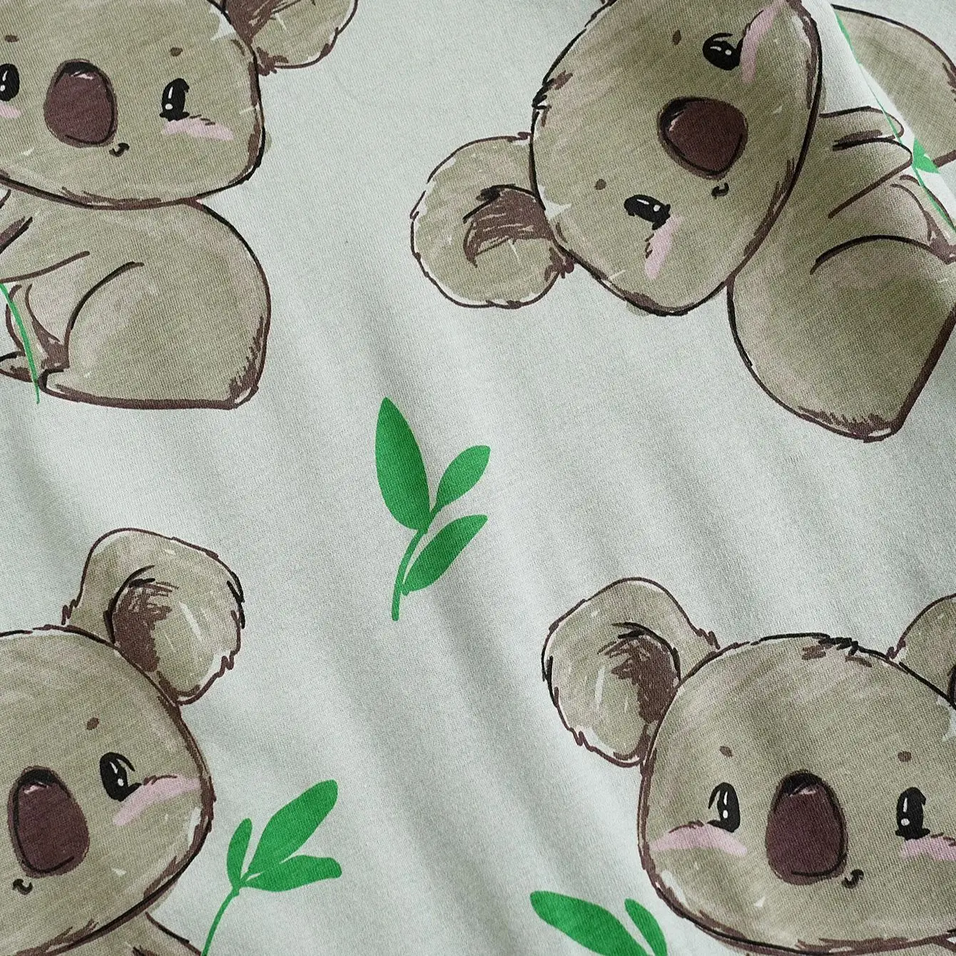 0-18M spring and fall baby one-piece long-sleeved newborn romper Cute cartoon animal-Koala print clothing cotton baby clothing