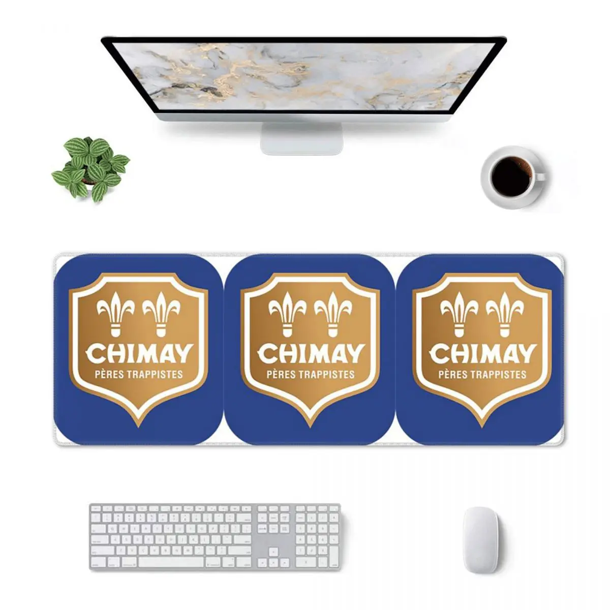 Large Mouse Pad Chimay Logo Gamer PC Laptop Mats Keyboard Carpet Computer Gaming Office Accessories Desk Mat